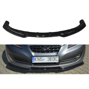 Maxton Vorne Spoilerlippe Schwarz Glänzend ABS Plastik Hyundai Genesis Coupé