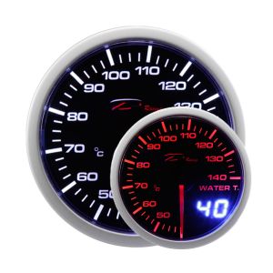 Depo Racing Anzeige Dual View Serie Schwarz 52mm Wassertemperatur