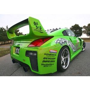 Chargespeed Hinten Spoiler Super GT Style Unbemalt Polyester Nissan 350Z