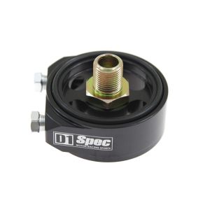 D1 Spec Adapter für Sandwichplatte Type 1 Für Öldruck und Öltemperatur Schwarz Aluminium