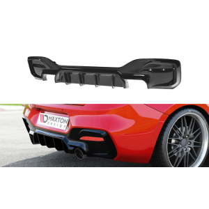 Maxton Hinten Diffusor Schwarz Glänzend ABS Plastik BMW 1M LCI