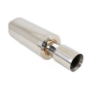 SK-Import Hinten Universal Muffler Double-wall Tip 63mm Edelstahl