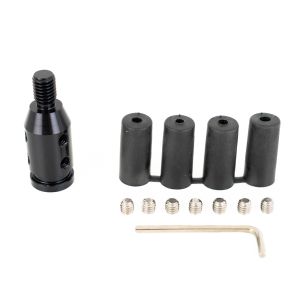 SK-Import Schaltknauf-Adapter-Satz Schwarz Aluminium