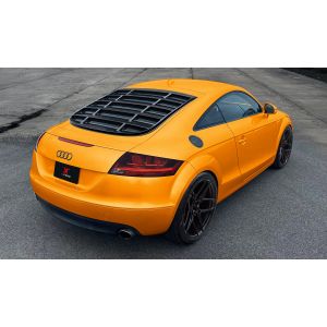X-Form Hinten Window Louvers Schwarz Glänzend ABS Plastik Audi TT