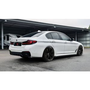 X-Form Hinten Spoilerlippe Schwarz Glänzend ABS Plastik BMW 5-serie Facelift