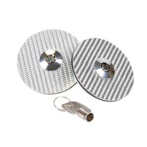 NRG Innovations Haubenverschlüsse mit Verschluss Silber Carbon