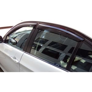 SK-Import Vorne und Hinten Side Window Visor Aufkleben 4-Türer Getönt Plastik BMW 3-serie