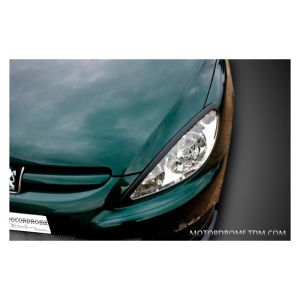 Motordrome Scheinwerferabdeckungen Unbemalt ABS Plastik Peugeot 307