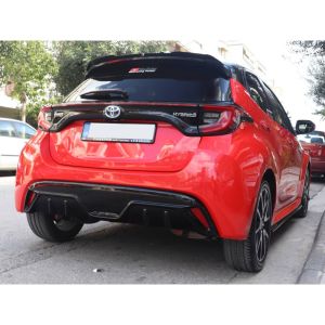 Motordrome Hinten Diffusor Schwarz ABS Plastik Toyota Yaris