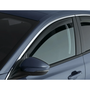 Climair Vorne Side Window Visor Klemme 5-Türer Getönt Plastik Nissan Micra