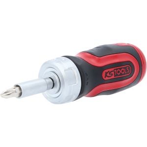 KS tools Ratschen-Schraubendreher 6 in 1 Chrom Vanadium