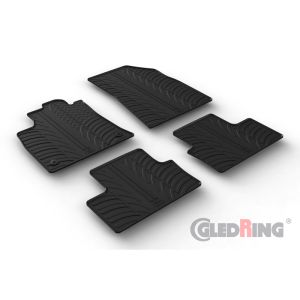 Gledring Fussmatten Schwarz Gummi Renault Clio