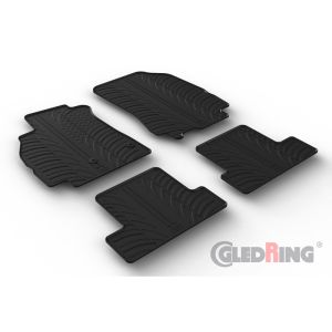 Gledring Fussmatten Schwarz Gummi Renault Mégane
