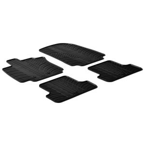 Gledring Fussmatten Schwarz Gummi Renault Clio