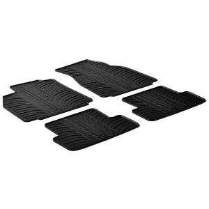 Gledring Fussmatten Schwarz Gummi Renault Mégane