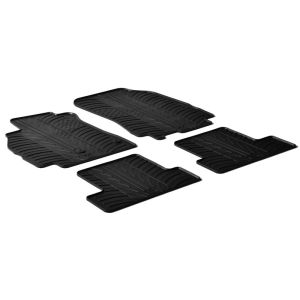 Gledring Fussmatten Schwarz Gummi Renault Mégane