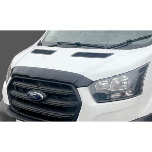 RGM Motorhaubenschutz Schwarz Glänzend ABS Plastik Ford Tourneo, Transit