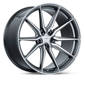Vossen Wheels HF-3 Hybrid Forged Series Felgen 22 Zoll 12J ET25 5x120 Supertief konkav Flow Form Graphit glänzend Poliert