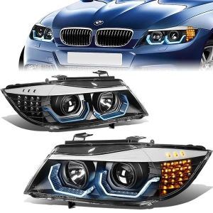 SK-Import Scheinwerfer LED Schwarzes Gehäuse BMW 3-serie