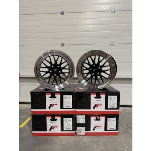 JR-Wheels JR23 ZWEITE CHANCE Felgen 18 Zoll 8.5J ET20-48 Custom PCD Flow Form Gloss Black Machined Lip