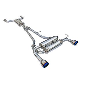 Invidia Catback System Gemini Burnt Titanium Single Tip 63.5mm Edelstahl Nissan 370Z