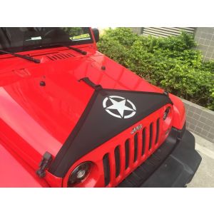 SK-Import Hood Bra Schwarz Vinyl Jeep Wrangler