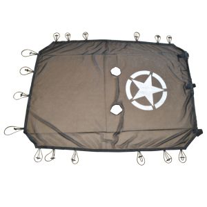 SK-Import Sonnenschutznetz Schwarz Polyester Jeep Wrangler