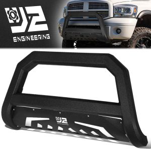 J2 Engineering Vorne Bull Bar Schwarz Stahl Dodge Ram