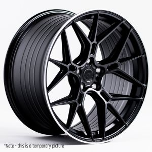 JR-Wheels JR51 Felgen 20 Zoll 9.5J ET20-40 Custom PCD Flow Form Satin Black, Machined Lip