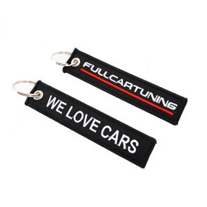 Fullcartuning Schlüsselanhänger JDM Style We Love Cars Schwarz