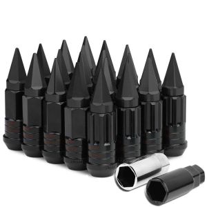 SK-Import Radmuttern Spitze Schwarz 25mm Aluminium
