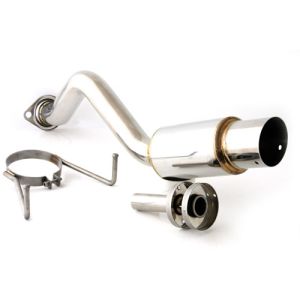 M2 Motorsport Hinten Muffler JDM Side Kicker Poliert 57mm Edelstahl Honda Civic