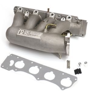 M2 Motorsport Ansaugbrücke Racing Silber 70mm Aluminium Honda Civic,Accord,Integra