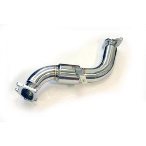 M2 Motorsport Vorne Downpipe Poliert 76mm Edelstahl Subaru Impreza