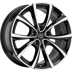 MSW MSW 27 T Felgen 19 Zoll 9.5J ET45 5x114.3 Glanz Schwarz Machined