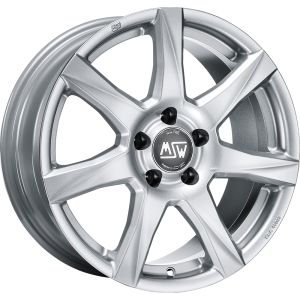 MSW MSW 77 Felgen 15 Zoll 6J ET45 5x100 Full Silber