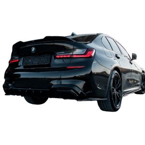 Oneway Hinten Stoßfänger Seitenteile Schwarz ABS Plastik BMW 3-serie