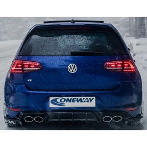 Oneway Hinten Diffusor Schwarz ABS Plastik Volkswagen Golf