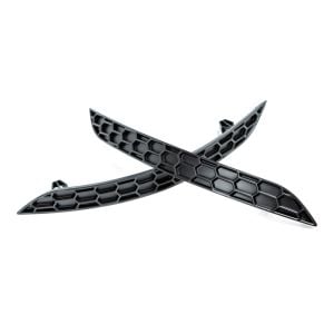Acexxon Hinten Reflektoreinsatz Honeycomb Style Flaches Schwarz Plastik Audi A3, S3, RS3 Facelift