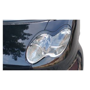RDX Racedesign Scheinwerferabdeckungen Unbemalt ABS Plastik Smart C450 Facelift