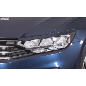 RDX Racedesign Scheinwerferabdeckungen Unbemalt ABS Plastik Volkswagen Passat Facelift