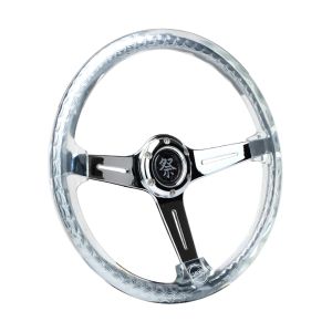 NRG Innovations Lenkrad Matsuri Klar - Chrom 350mm Acryl