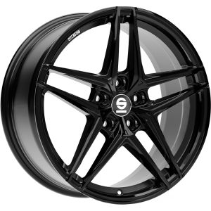 Sparco Record Felgen 19 Zoll 8J ET45 5x114.3 Glanz Schwarz