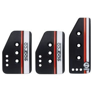 Sparco Pedalset Settanta manuelles Getriebe Schwarz Aluminium