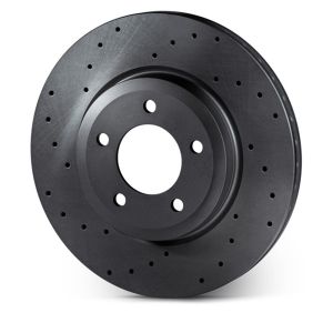 Rotinger Hinten Bremsscheiben Graphite Line T3 gebohrt Schwarz 345mm BMW 3 Serie,4 Serie,5 Serie