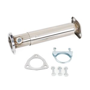 SK-Import Hinten Katersatzrohr Verstellbar 63.5mm Edelstahl Honda Civic,CRX,Del Sol