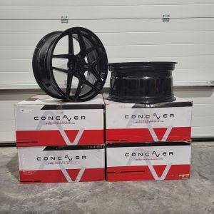 Concaver CVR2 ZWEITE CHANCE 2x 20x8,5 ET34 - 2x 20x10 ET25 5x112 Platinum Schwarz