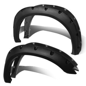 ABS Dynamics Vorne und Hinten Kotflügelverbreiterung Pocket Rivet Style Schwarz ABS Plastik Dodge Ram