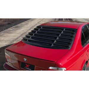 X-Form Hinten Window Louvers Schwarz Glänzend ABS Plastik BMW 5-serie