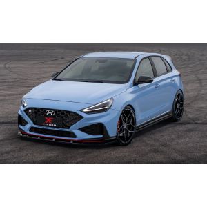 X-Form Vorne Spoilerlippe Schwarz Glänzend ABS Plastik Hyundai I30 Facelift